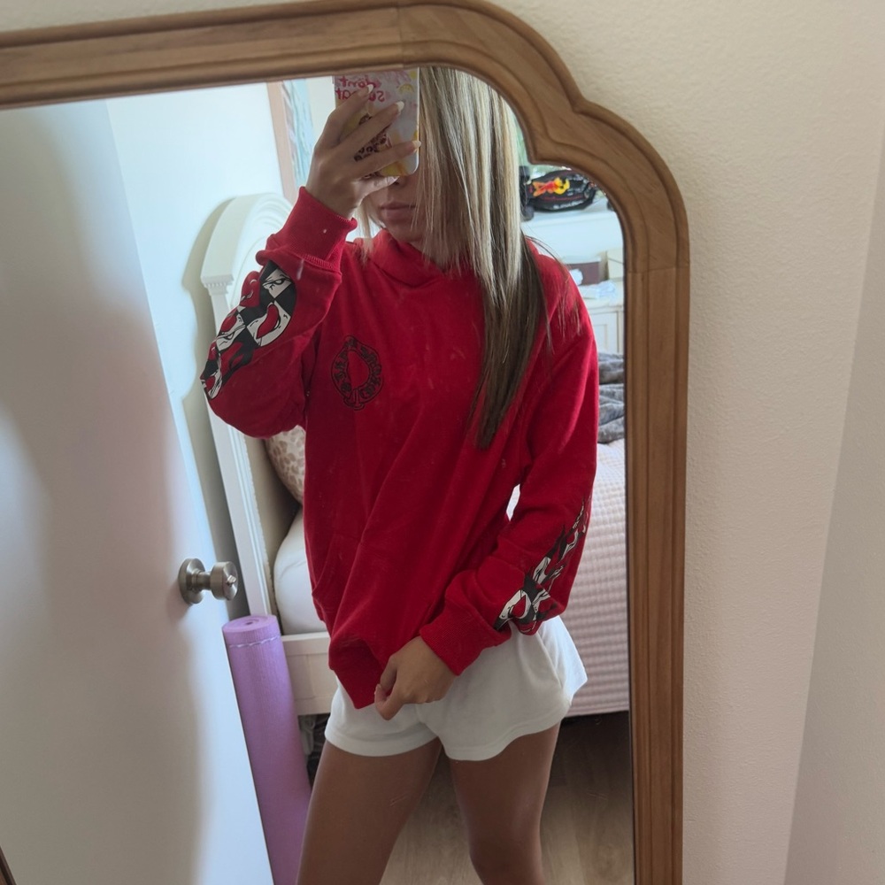 Chrome hearts Matty Boy ‘Chomper’ Hoodie in Red🔥
